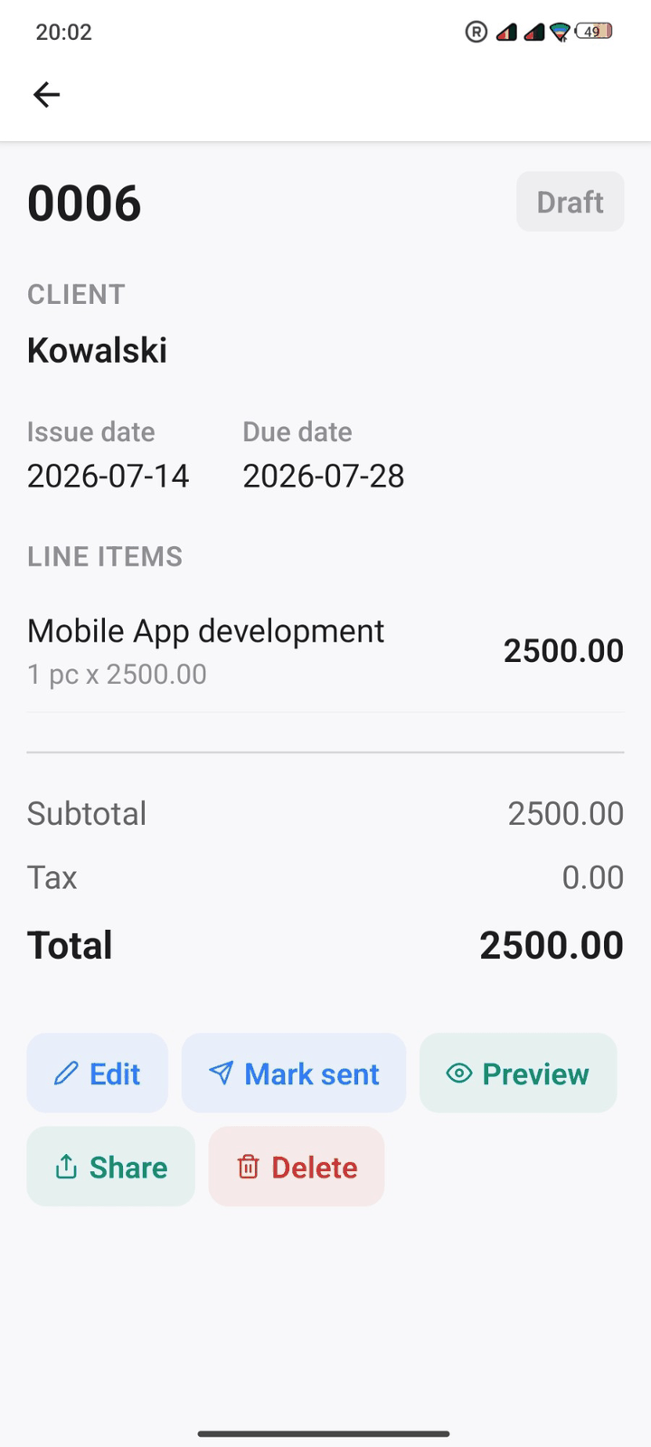 Fyntoo Bill screenshot