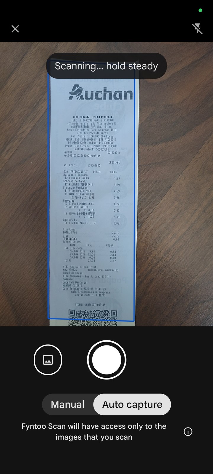 Fyntoo Scan screenshot
