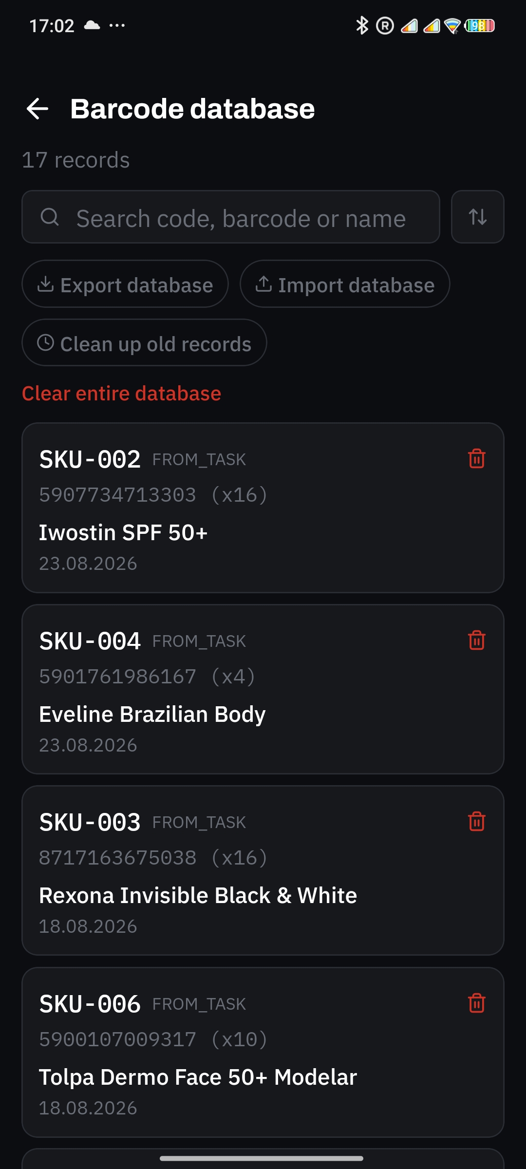 InvoStock screenshot