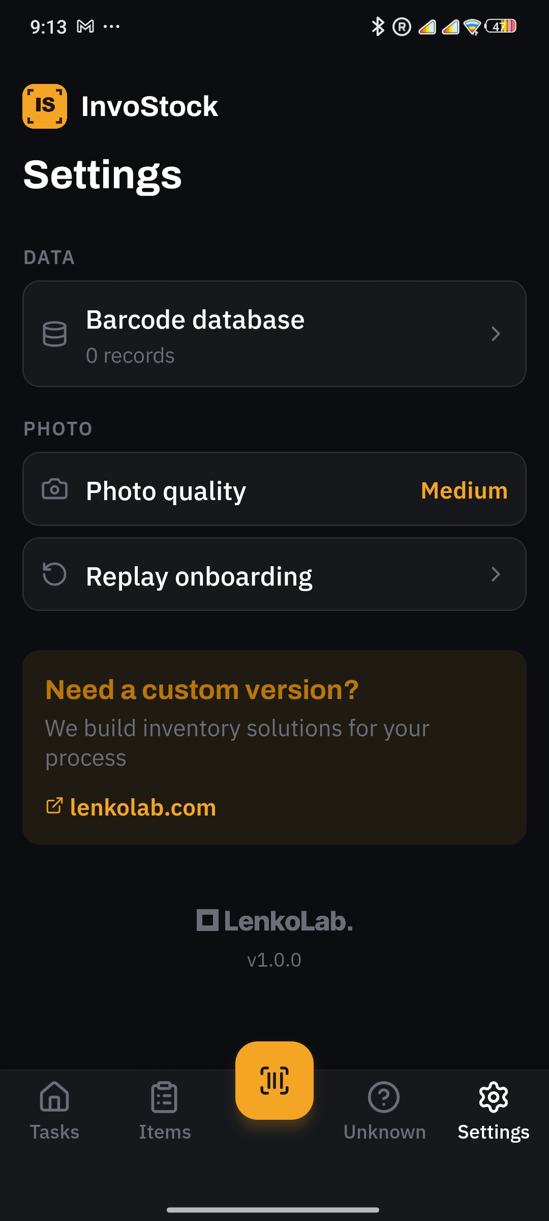 InvoStock screenshot